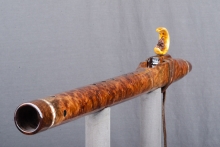 Chechen Burl Native American Flute, Minor, Low F-4, #O17I (6)